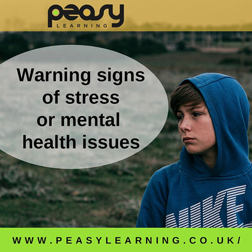 Warning signs of stress or mental health issues - 10th September 2021 - PeasyLearning